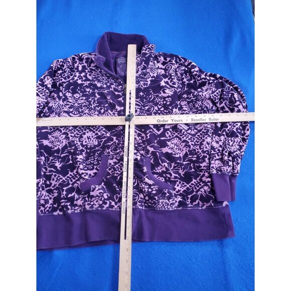 Oleg Cassini Sport Luxe Velour Full Zip Jacket Women's XL - Picture 9 of 15